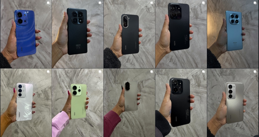 Variedade de modelos e cores